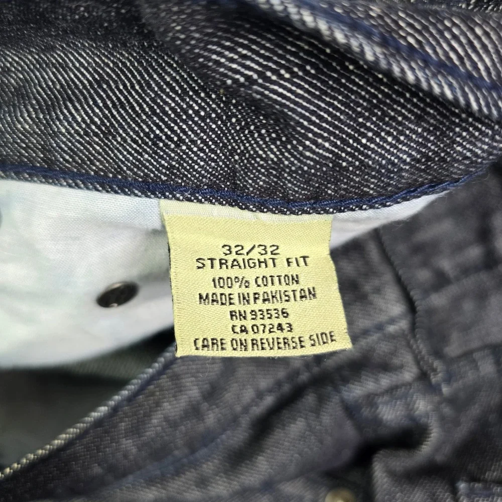 Ecko Unltd Straight Fit Jeans Mens 32x32 (34x32) Dark Wash Blue‎ Streetwear 714